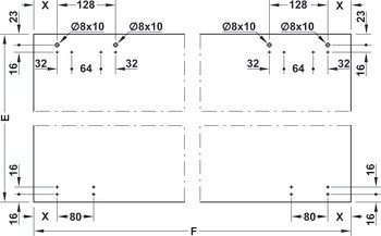 Kování pro posuvné dveře, Finetta F-Line31 70A, sada