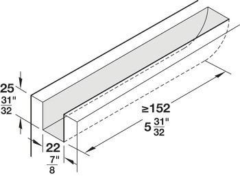 Kování pro posuvné dveře, Häfele Slido D-Line11 160I, sada