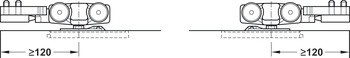 Kování pro posuvné dveře, Häfele Slido D-Line11 240C, sada