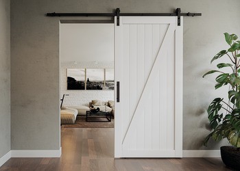 Kování pro posuvné dveře, Häfele Slido D-Line42 100R, sada s pojezdovou kolejnicí