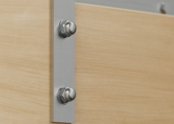 Kování pro posuvné dveře, Häfele Slido D-Line42 100S, sada s pojezdovou kolejnicí