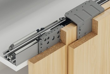 Kování pro posuvné dveře, Häfele Slido F-Line44 80A, sada