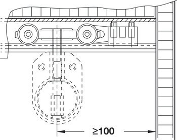 Kování pro posuvné dveře, Hawa 208 IF 40/70 Rollingfitt, sada