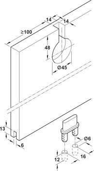 Kování pro posuvné dveře, Hawa 208 IF 40/70 Rollingfitt, sada