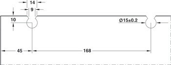 Kování pro posuvné dveře, Hawa Aperto 60 GL, sada otočných dveří