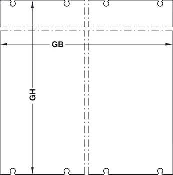 Kování pro posuvné dveře, Hawa Aperto 60 GL, sada