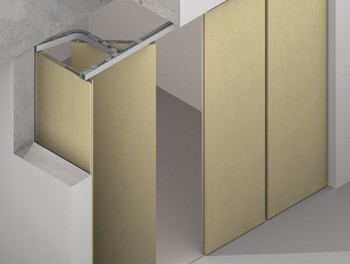 Kování pro posuvné dveře, Hawa Aperto 60 H, sada