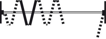 Kování pro posuvné dveře, Hawa Centerfold 80 H