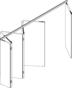 Kování pro posuvné dveře, Hawa Centerfold 80 H