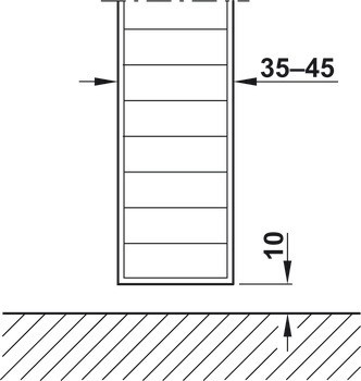 Kování pro posuvné dveře, Hawa Centerfold 80 H