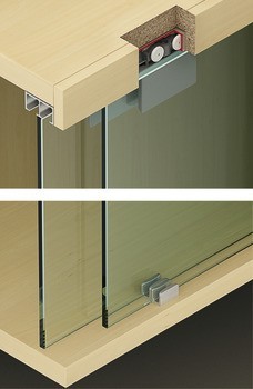 Kování pro posuvné dveře, Hawa Clipo 16 GK IF, sada