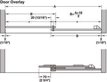Kování pro posuvné dveře, Hawa Clipo 16 GS IF, sada