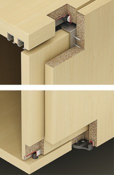 Kování pro posuvné dveře, Hawa Clipo 16 H VF/IF, sada