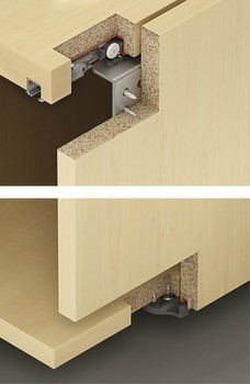 Kování pro posuvné dveře, Hawa Clipo 16 H VF, sada