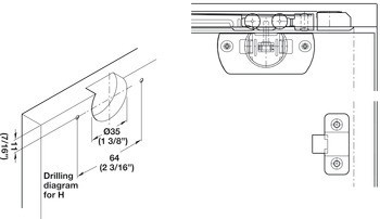 Kování pro posuvné dveře, Hawa Clipo 16 IF, sada