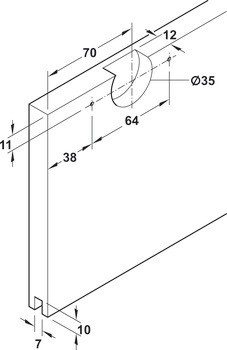 Kování pro posuvné dveře, Hawa Clipo 16 IF, sada