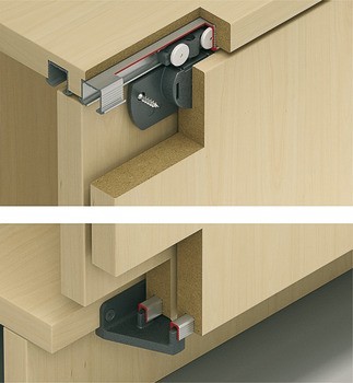 Kování pro posuvné dveře, Hawa Clipo 16 MF, sada