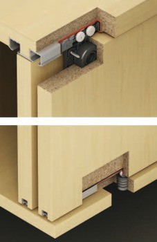 Kování pro posuvné dveře, Hawa Clipo 26 H IF, sada