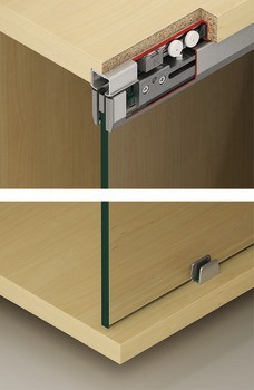 Kování pro posuvné dveře, Hawa Clipo 36 G IF, sada