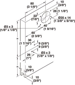 Kování pro posuvné dveře, Hawa Clipo 36 H IF, sada