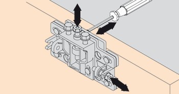 Kování pro posuvné dveře, Hawa Frontino 20 H OS FS, sada