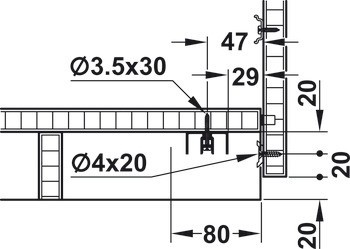 Kování pro posuvné dveře, Hawa Frontino 40, sada