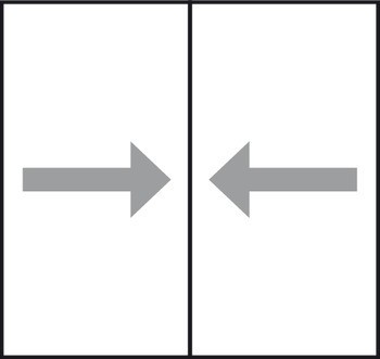 Kování pro posuvné dveře, Hawa Frontino 40, sada