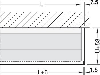 Kování pro posuvné dveře, Hawa Junior 100 B Acoustics / Hawa Junior 100 B Pocket Acoustics, sada