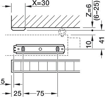 Kování pro posuvné dveře, Hawa Junior 100 B Acoustics / Hawa Junior 100 B Pocket Acoustics, sada