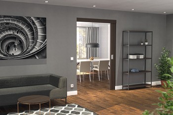 Kování pro posuvné dveře, Hawa Junior 100 Z Pocket, sada