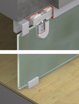 Kování pro posuvné dveře, Hawa Junior 120 GP, sada