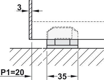 Kování pro posuvné dveře, Hawa Junior 40 B / 40 B Pocket, sada