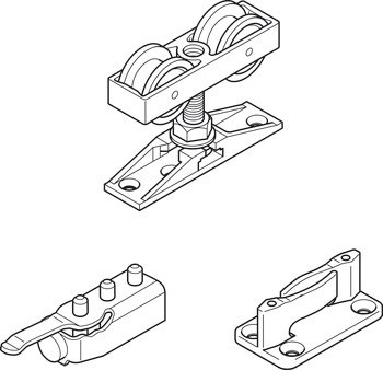Kování pro posuvné dveře, HAWA Junior 40 Z, sada