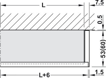 Kování pro posuvné dveře, Hawa Junior 80 B, sada