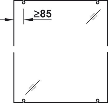 Kování pro posuvné dveře, Hawa Junior 80 G Symmetric, sada