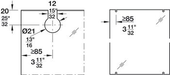 Kování pro posuvné dveře, Hawa Junior 80 G Telescopic, sada