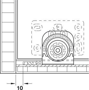 Kování pro posuvné dveře, Hawa Miniroll 25, sada