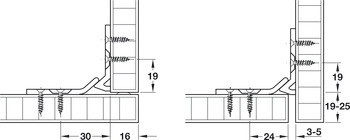 Kování pro posuvné dveře, Hawa Multifold 30 W, sada