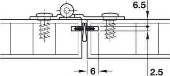 Kování pro posuvné dveře, Hawa Multifold 30 W, sada