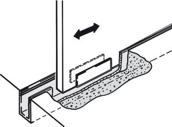 Kování pro posuvné dveře, Hawa Porta 100 G/GU/GM/GF/GFO, sada