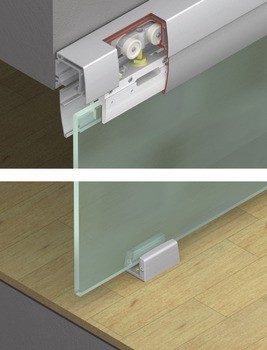 Kování pro posuvné dveře, Hawa Porta 100 G/GU/GM/GF/GFO, sada