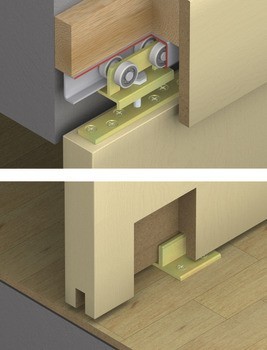 Kování pro posuvné dveře, Hawa Porta 300 H, sada
