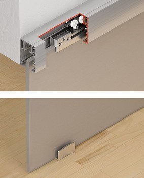 Kování pro posuvné dveře, Hawa Porta 40 GE, sada bez pojezdové kolejnice