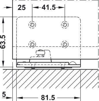 Kování pro posuvné dveře, HAWA Porta 60/100 H/HC, sada