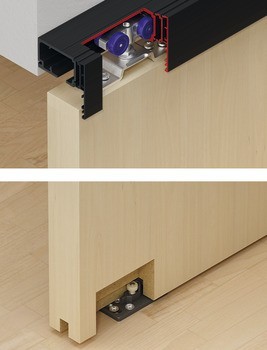 Kování pro posuvné dveře, Hawa Porta 60 H/HC, sada