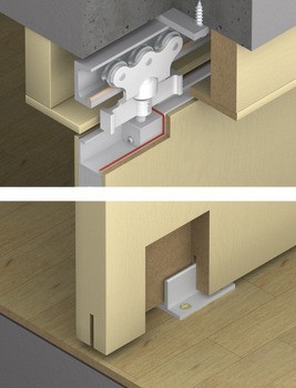 Kování pro posuvné dveře, Hawa Super 500 A, sada