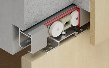 Kování pro posuvné dveře, Slido Classic 240-P, sada