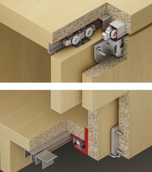 Kování pro posuvné dveře, Slido Classic 40 MF C, sada
