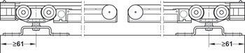 Kování pro posuvné dveře, Slido D-Line11 160P, sada