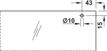 Kování pro posuvné dveře, Häfele Slido D-Line12 50F / 80F / 120F, sada bez mechanismu tlumeného zavírání
